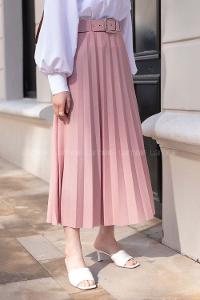 Modalamelif Geniş Kemerli Mira Etek Pudra