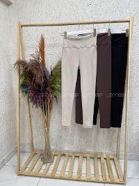 Black Cotton Elastic Waist Comfortable Leggings