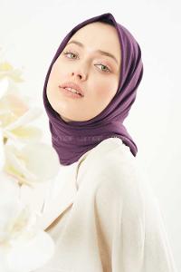 Modalamelif Mor Penye Şal