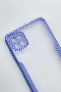 Modalamelif Samsung A12 Platin Silikon Telefon Kılıfı Lila