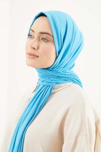 Modalamelif Koyu Gök Mavisi Penye Şal