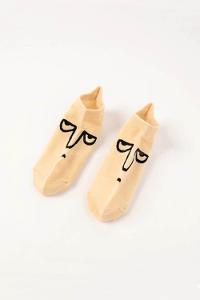 Lamelif 7 Çift Kadın Komik Yüzlü Çorap Seti