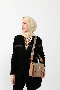 Mink Buckle Skin Hand Bag Arm Bag Bag