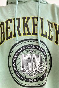 Modalamelif Berkeley Yazı Baskılı Kapüşonlu Sweat Çağla Yeşili