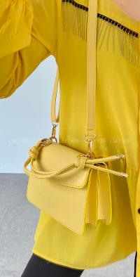 Yellow Buckle Skin Hand Bag Arm Bag Bag