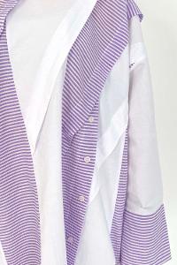 Modalamelif Asimetrik Garnili Tunik Lila