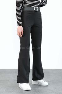 Modalamelif İspanyol Paça  Pantolon Siyah