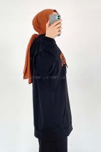 Modalamelif ya_rasa Kol Berkeley Sweatshirt Siyah