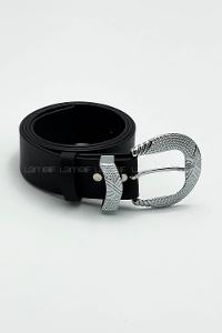 Silver Buckle Silver Belt
