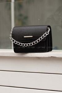 Lamelif Orse Model Aksesuarlı Çanta Siyah