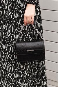 Lamelif Orse Model Aksesuarlı Çanta Siyah