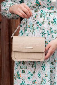 Lamelif Orse Model Aksesuarlı Çanta Vizonrengi