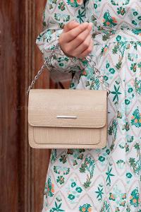 Lamelif Orse Model Aksesuarlı Çanta Vizonrengi