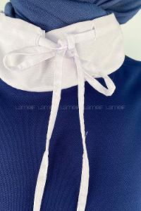 Indigo Neckband Long Arm Without Accessories Cotton Regular Trousers Comfortable Suit