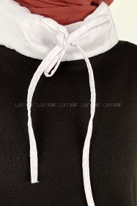 Black Neckband Long Arm Without Accessories Cotton Regular Trousers Comfortable Suit