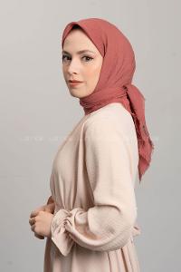 Modalamelif Ayrobin Pamuk Eşarp Gül