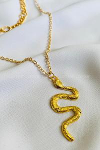 Gold Gold Straight Necklace