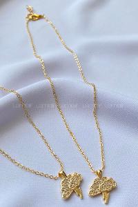 Gold Gold Straight Necklace