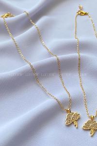 Gold Gold Straight Necklace