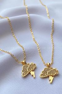 Gold Gold Straight Necklace