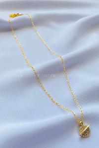 Gold Gold Straight Necklace