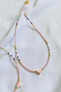 Pink Gold Straight Necklace