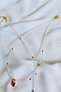 White Gold Straight Necklace