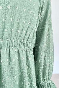 Mint Green Medium Crew Neck Cotton Unprinted Tunic