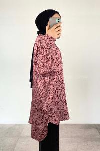 Pink Shirt Collar Long Arm Cotton Unprinted Shirt