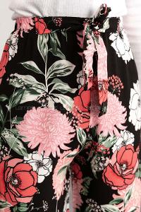 Black Cotton High Waist Comfortable Pants