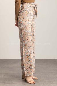 Soft Brown Cotton High Waist Comfortable Pants