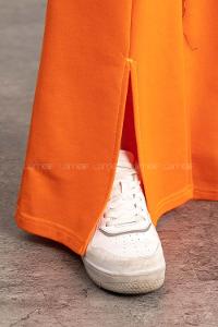 Orange Regular Trousers High Waist Regular Cut Bottom Tracksuit
