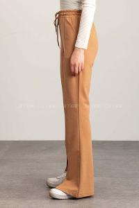 Brown With Milk Regular Trousers High Waist Regular Cut Bottom Tracksuit