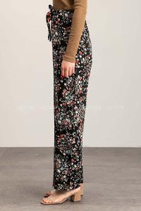 Black-1 Cotton High Waist Comfortable Pants