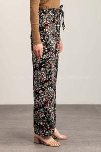 Black-1 Cotton High Waist Comfortable Pants