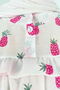 Pink Mandarin Collar Cotton Printed Tunic