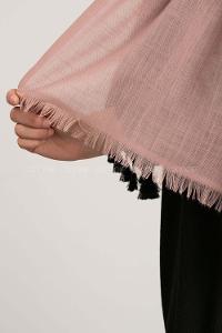 Soft Powder Cotton Fabric Straight Shawl