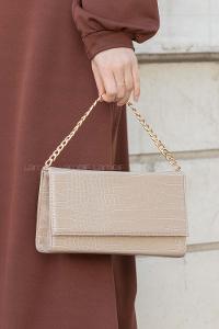Mink Buckle Skin Hand Bag Bag