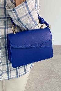 Blue Buckle Skin Hand Bag Bag