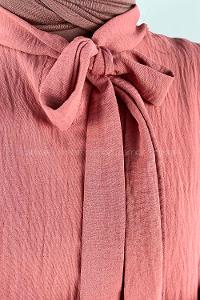 Rose Crew Neck Ayrobin Unprinted Dresess