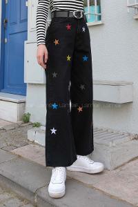 Black Denim High Waist Denim Pants