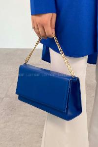 Blue Buckle Skin Hand Bag Bag