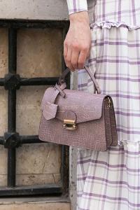 Plato Buckle Skin Hand Bag Bag