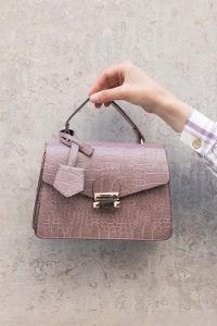 Plato Buckle Skin Hand Bag Bag