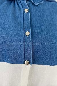 White Shirt Collar Long Arm Ayrobin Unprinted Shirt