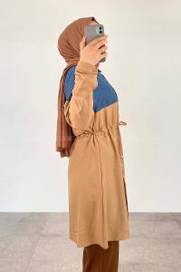 Camel Shirt Collar Long Arm Ayrobin Unprinted Shirt