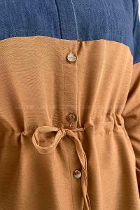 Camel Shirt Collar Long Arm Ayrobin Unprinted Shirt