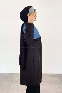 Black Mandarin Collar Long Arm Ayrobin Unprinted Shirt