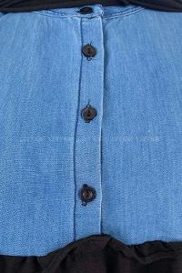 Black Mandarin Collar Long Arm Ayrobin Unprinted Shirt