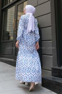 Saxe Crew Neck Cotton Printed Dresess